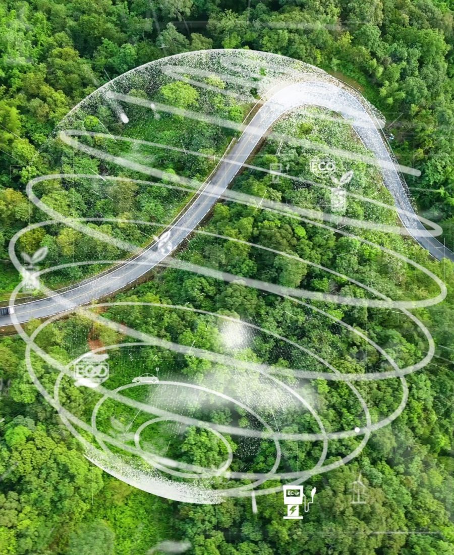 Future environmental conservation and sustainable ESG modernization development by using technology of renewable resources to reduce pollution and carbon emission .